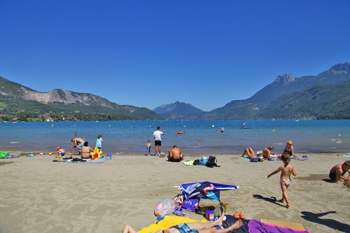 Plage du lac d'Annecy