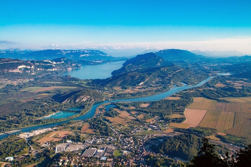 Rhône et lac du Bourget  